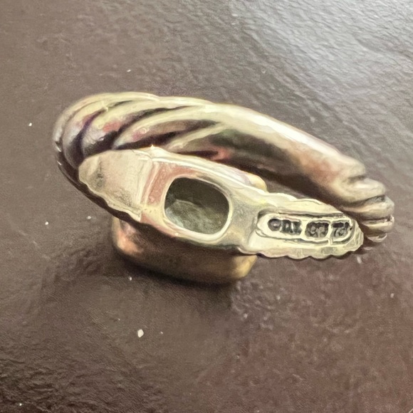 David Yurman Sterling 18k Citrine Noblesse Ring/ Silver Ring with Gold Accent 💍 - Picture 4 of 7